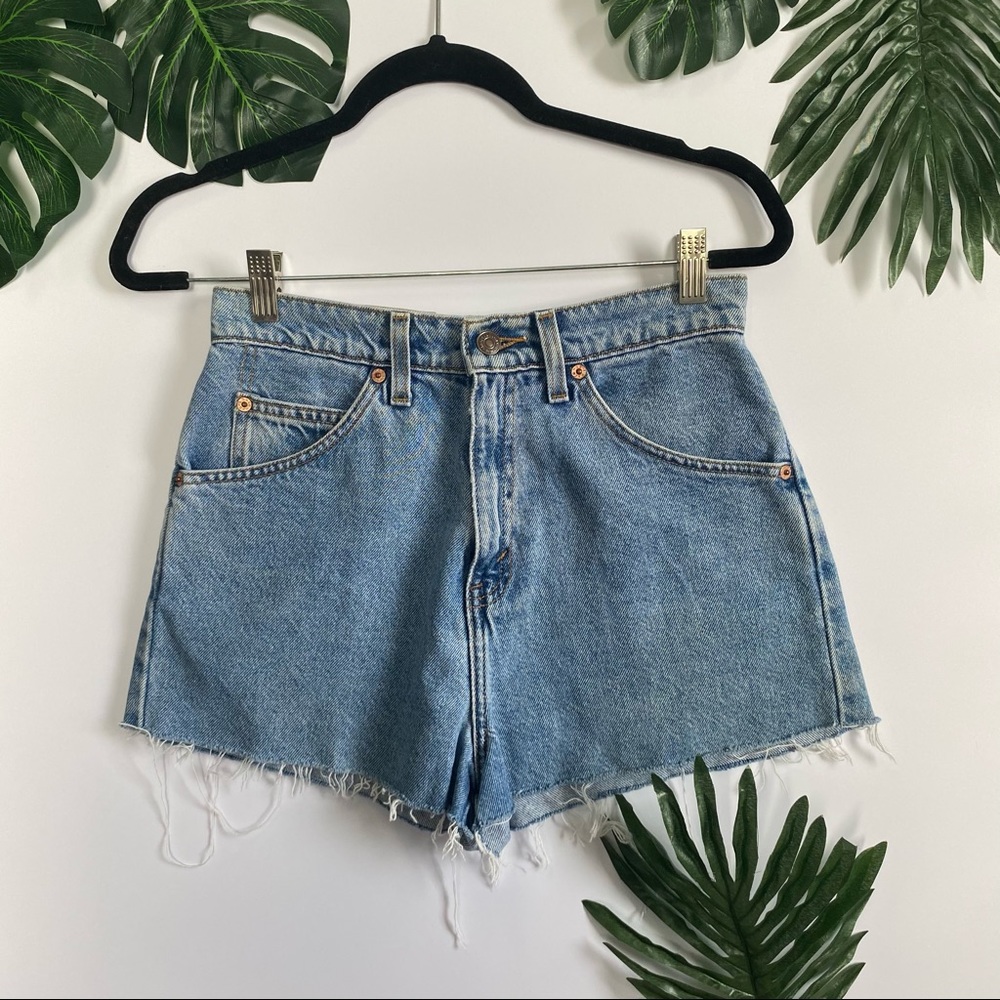 Levi’s vintage orange tab high waisted  shorts